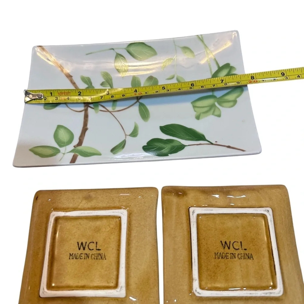 WCL Ceramic‎ Sushi & Appetizer Plate Set (3 Pieces)